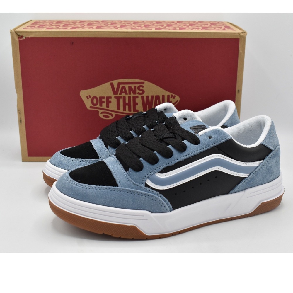 Vans Hylane Sneakers Women 7.5 Blue Black New Varsity Block Skater Shoes